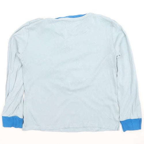 John Lewis Boys Blue Protect Wildlife Graphic Long Sleeve Cotton T-Shirt 10 Years