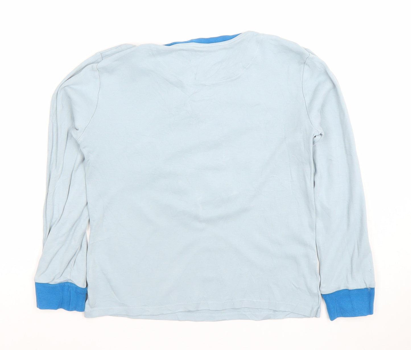 John Lewis Boys Blue Protect Wildlife Graphic Long Sleeve Cotton T-Shirt 10 Years