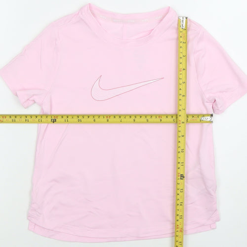 Nike Girls Pink Dri-Fit Short Sleeve Activewear T-Shirt XS