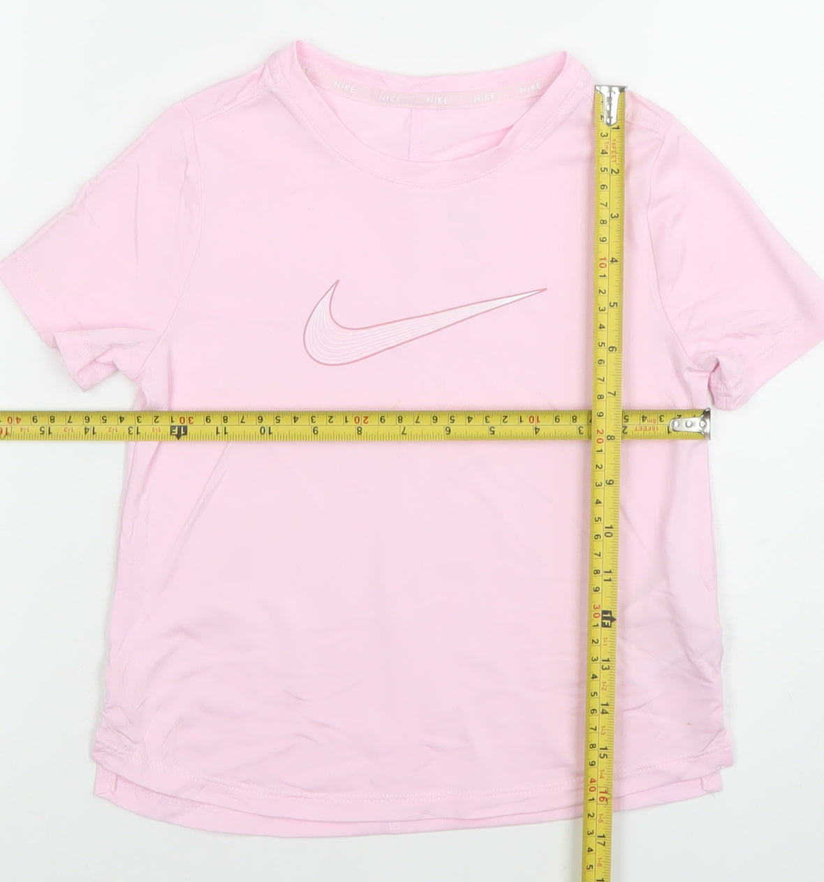 Nike Girls Pink Dri-Fit Short Sleeve Activewear T-Shirt XS