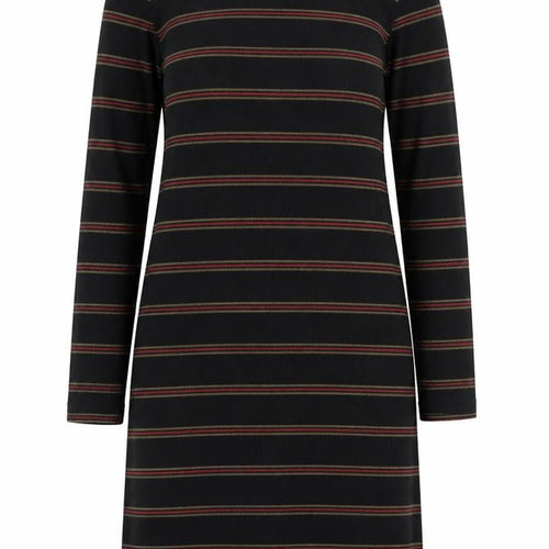 PULL&BEAR Women’s Black Striped Long Sleeve T-Shirt Dress Size S