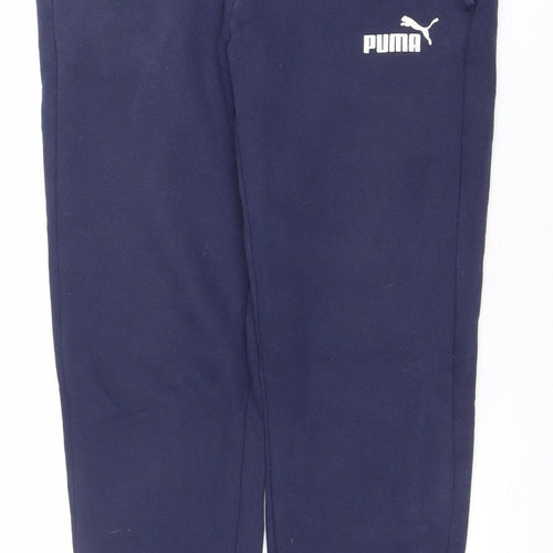 Puma Men's Blue Jogger Sweatpants Size M Regular Fit Activewear Trousers