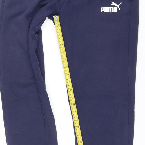 Puma Men's Blue Jogger Sweatpants Size M Regular Fit Activewear Trousers