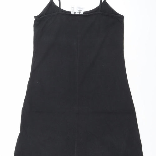 adidas Women Black Slip Jersey Mini Dress Size 8