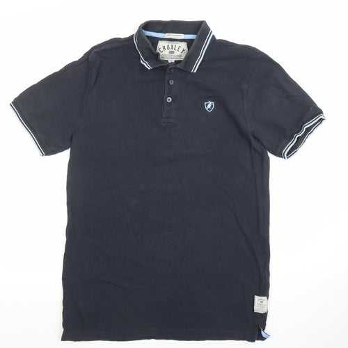 Croxley Men's Black Cotton Polo Shirt Size S Classic Fit
