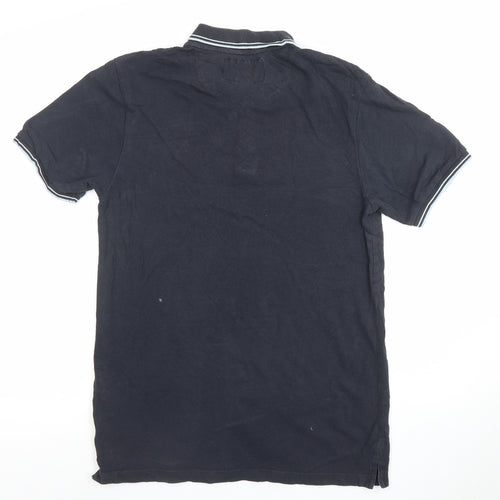 Croxley Men's Black Cotton Polo Shirt Size S Classic Fit
