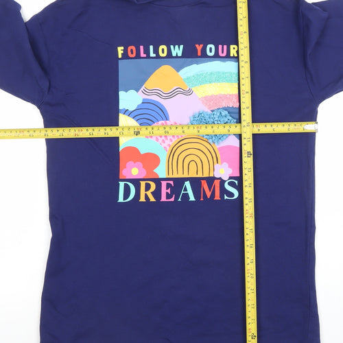 Next Girls Blue Follow Your Dreams Long Sleeve Sweatshirt 9 Years