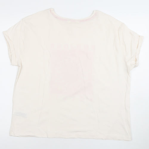 Marks and Spencer Womens Ivory Bonjour Soleil T-Shirt Size L