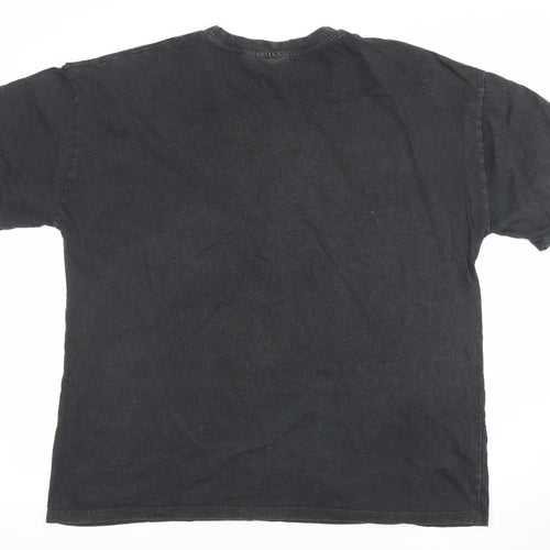 NBA Chicago Bulls Black Cotton Men's L Graphic T-Shirt