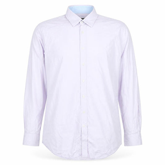 Jaeger Men's Purple 16.5in Regular Fit Cotton Long Sleeve Dress Shirt