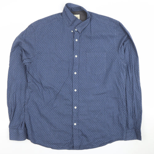 Barkers Mens Blue XL Tailored Fit 100% Cotton Dress Shirt