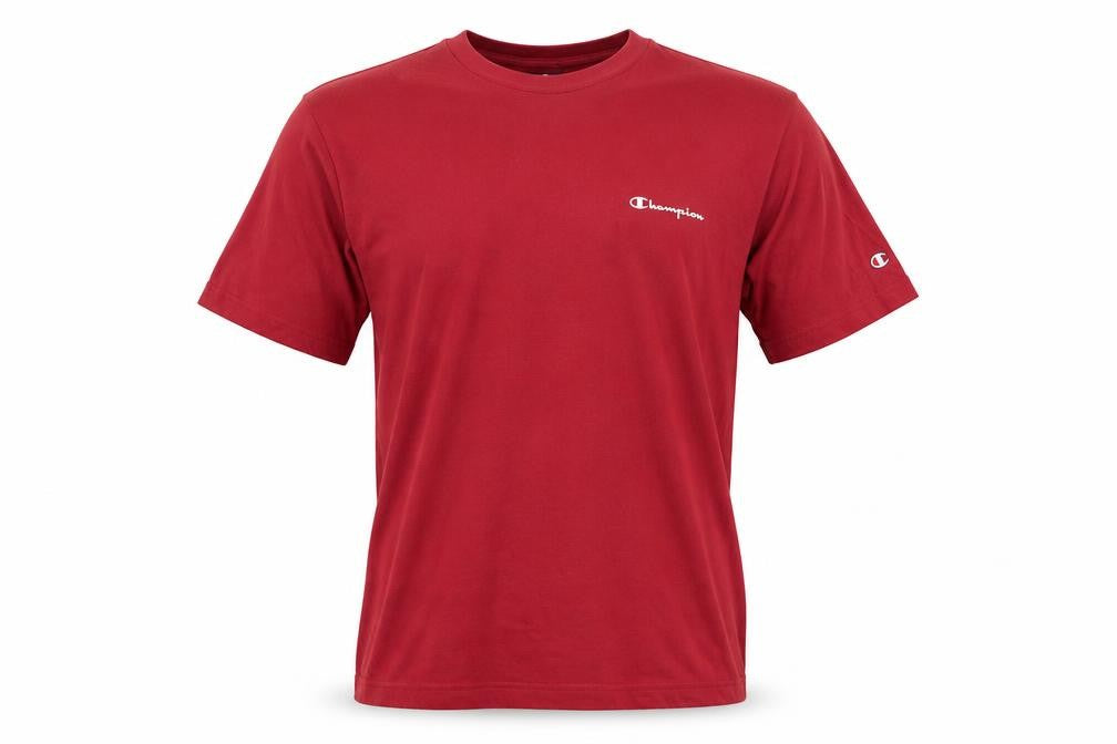 Champion Men's Red Crew Neck Short Sleeve T-Shirt Size L