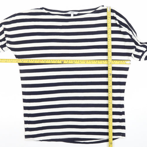 Next Women’s Blue Striped Long Sleeve Boat Neck T-Shirt Size 6