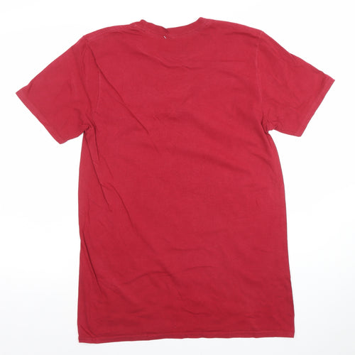 Harry Potter Men’s Red Gryffindor Quidditch T-Shirt Medium Cotton
