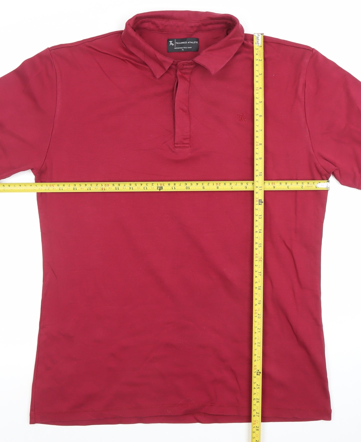 Tailored Athlete Men's Red XL Cotton Mercersied Polo Shirt