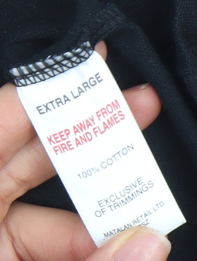 Easy Men’s Black Regular Fit Polo Shirt XL Cotton Short Sleeve