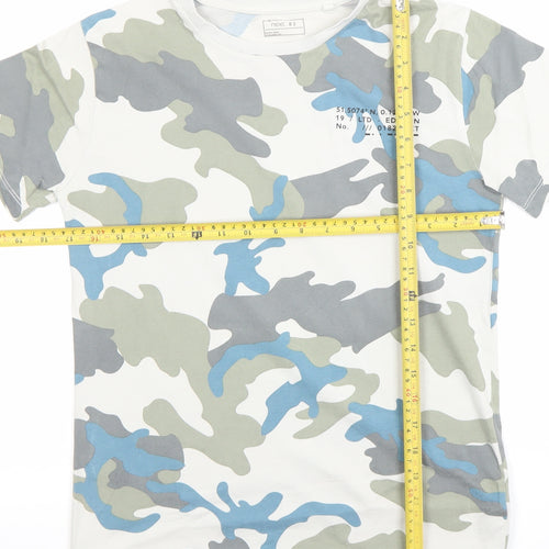 Next Boys Multicoloured Camouflage Cotton T-Shirt 11 Years Short Sleeve