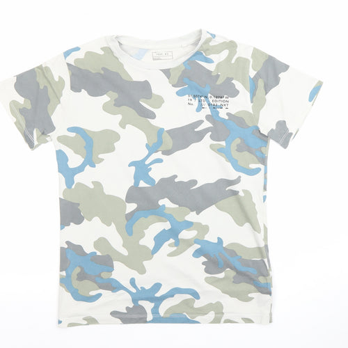 Next Boys Multicoloured Camouflage Cotton T-Shirt 11 Years Short Sleeve