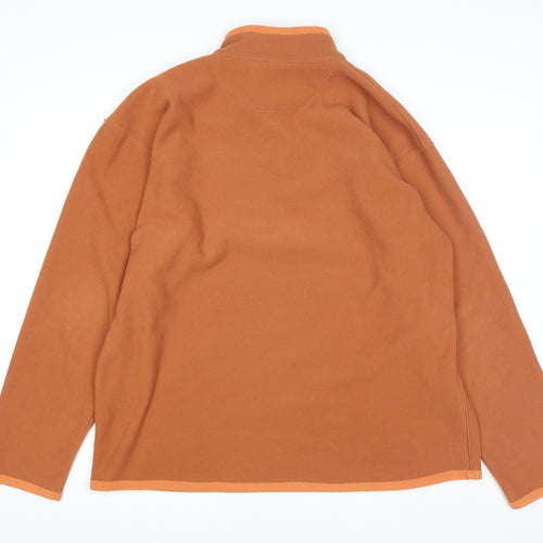 Life is good Men's Brown XL 1/4 Zip Fleece Sweatshirt