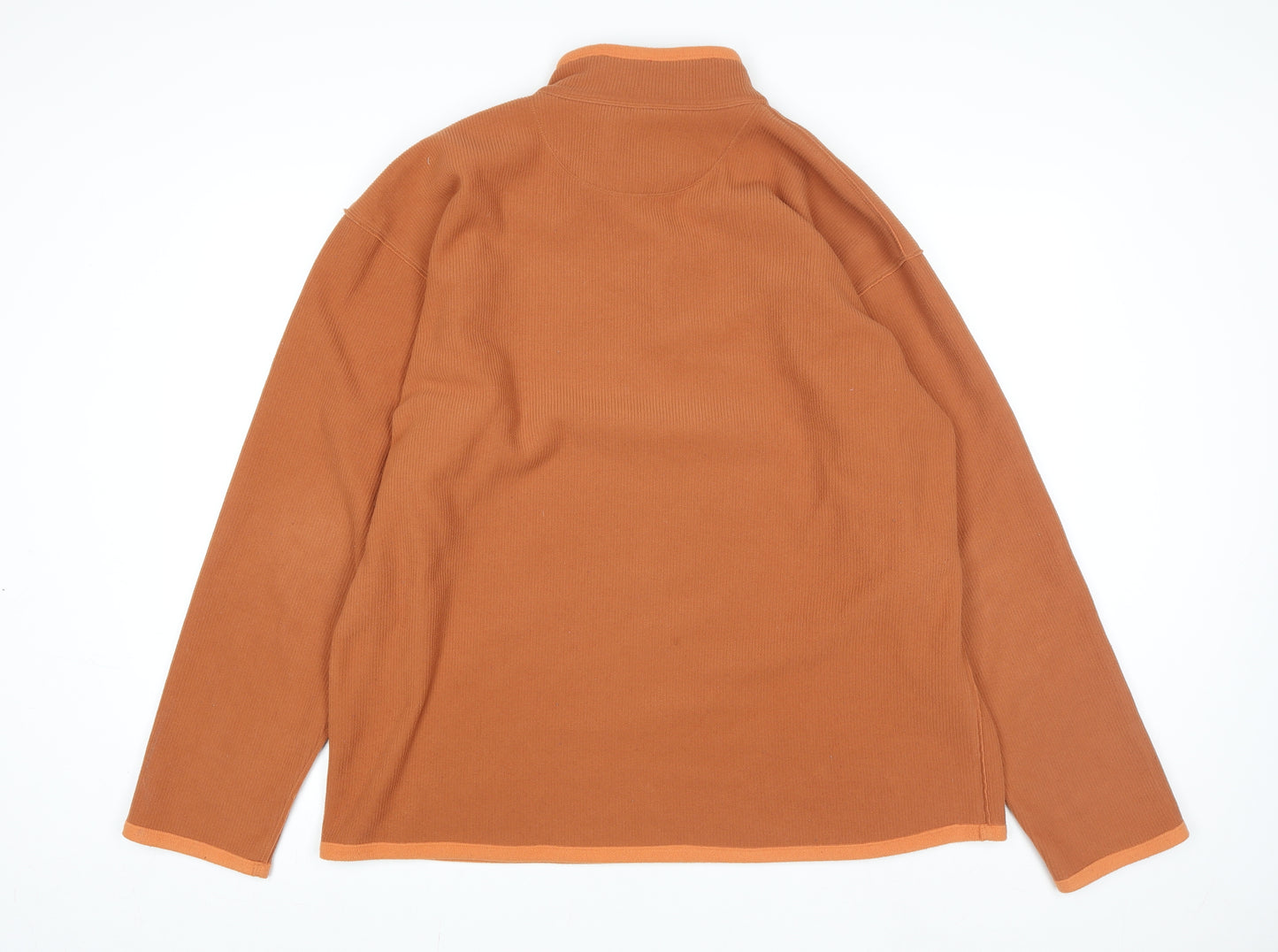Life is good Men's Brown XL 1/4 Zip Fleece Sweatshirt
