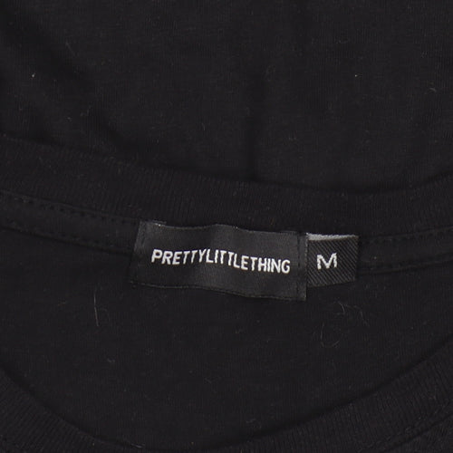 PrettyLittleThing Womens Black New York Graphic T-Shirt M