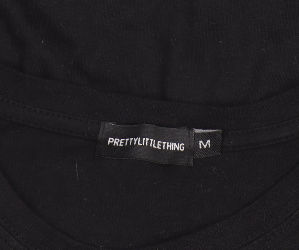 PrettyLittleThing Womens Black New York Graphic T-Shirt M