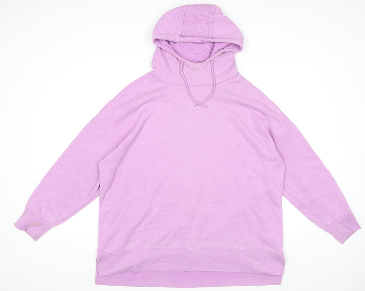 Dunnes Women’s Pink Pullover Hoodie Size L Cotton Blend