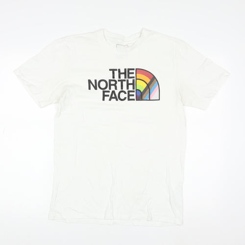 The North Face Men's White Small Logo Graphic T-Shirt