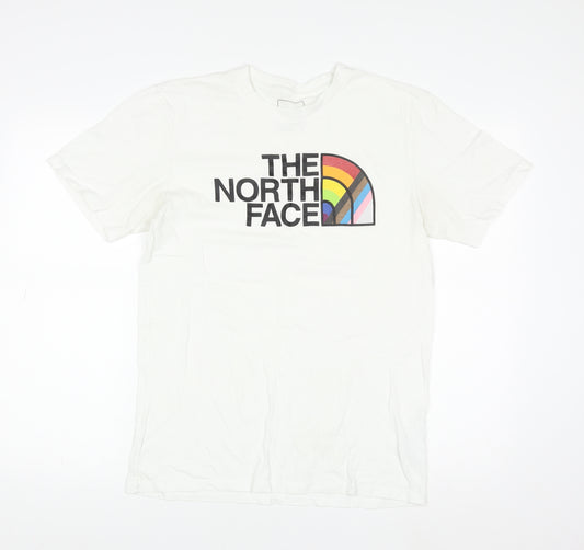 The North Face Men's White Small Logo Graphic T-Shirt