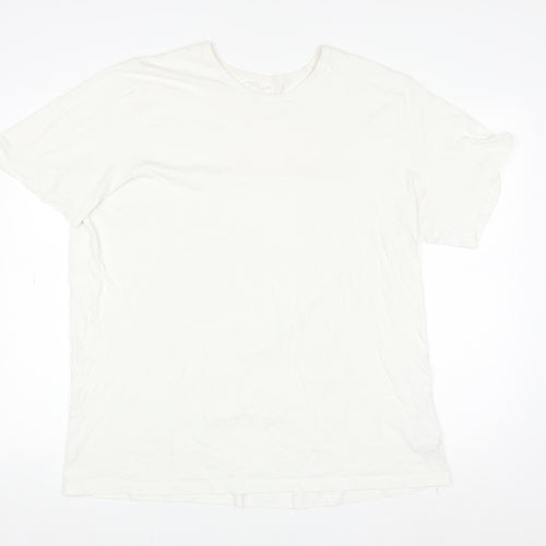 Hugo Boss Men's White 2XL Regular Fit Cotton Crew Neck T-Shirt