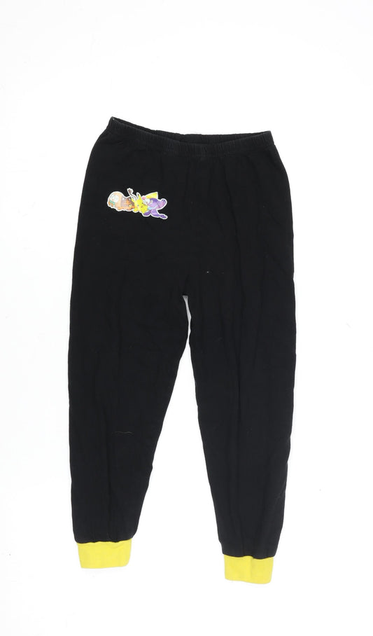 Character.com Boys Black Looney Tunes Jogger Trousers 7-8 Years 100% Cotton