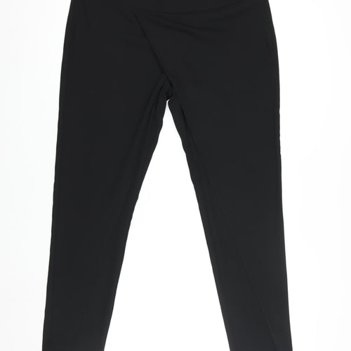 ÂME Womens Black Slim Fit Stretch Polyester Leggings M