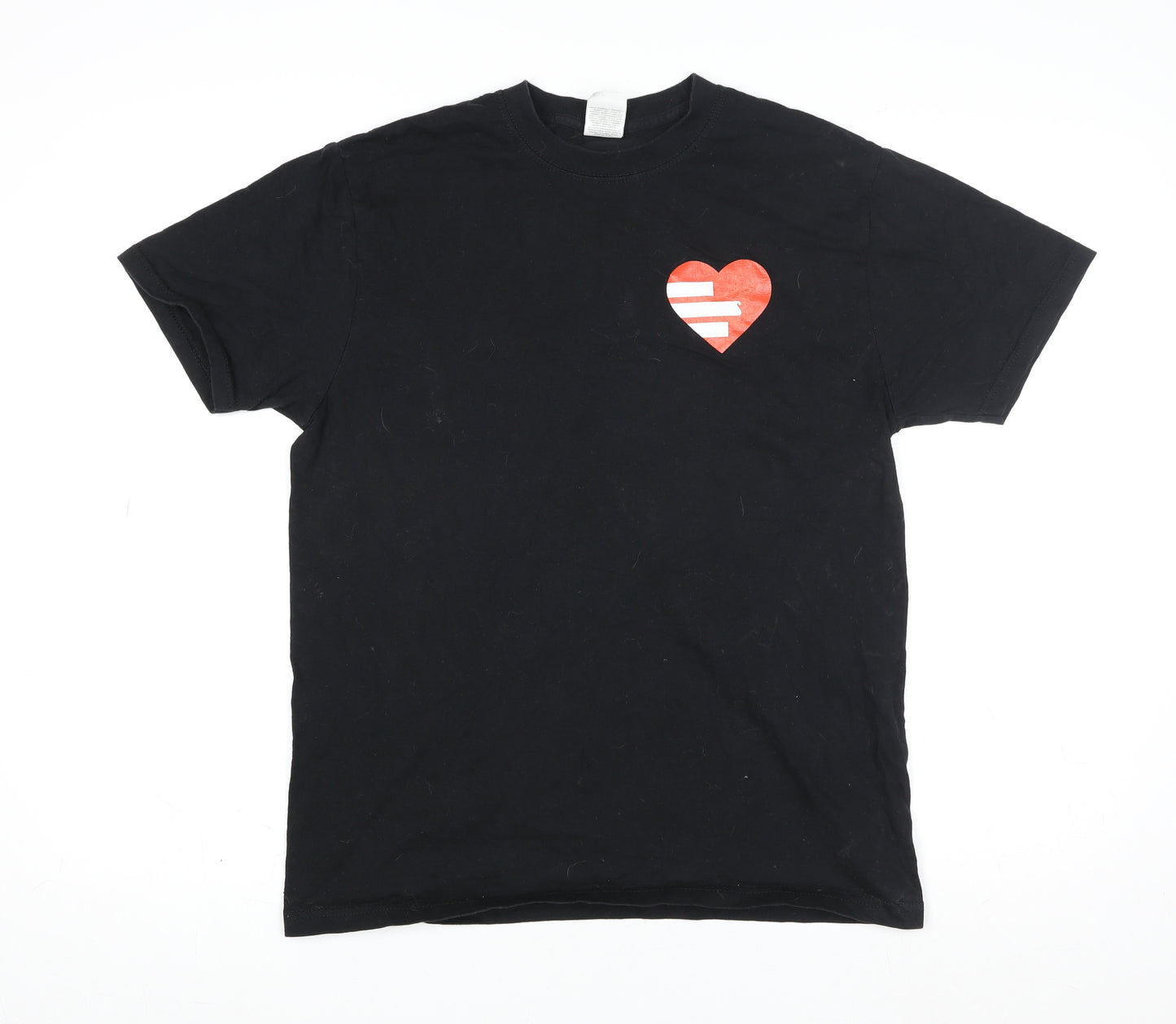 Russell Men's Black Cotton Graphic T-Shirt Funny Geek S