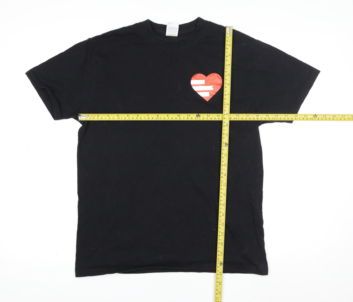 Russell Men's Black Cotton Graphic T-Shirt Funny Geek S
