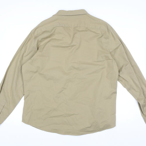 Moss Women’s Beige Cotton Blend Shirt Jacket XL Casual Lightweight