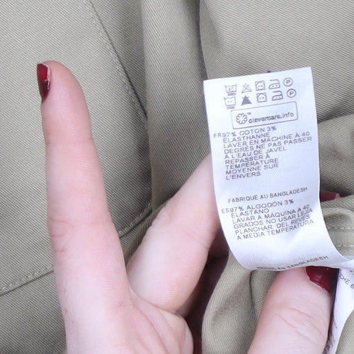 Moss Women’s Beige Cotton Blend Shirt Jacket XL Casual Lightweight