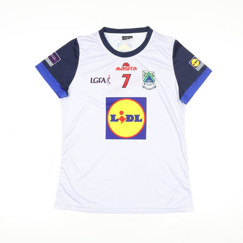 Masita Men's White Football Jersey T-Shirt Size 14 Athletic Fit