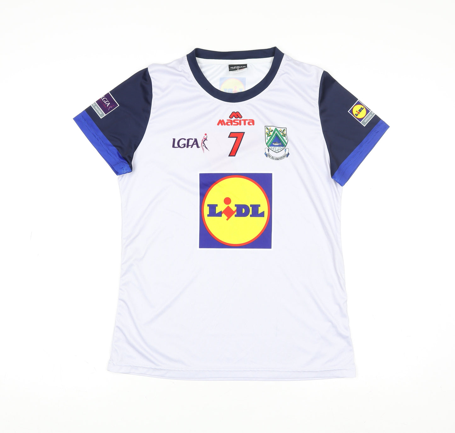 Masita Men's White Football Jersey T-Shirt Size 14 Athletic Fit