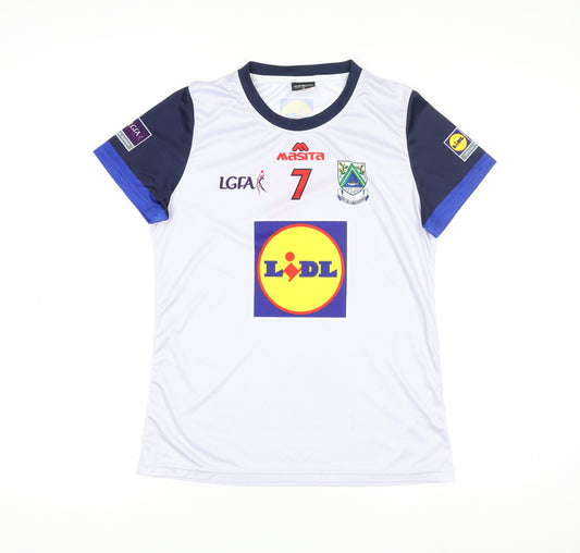 Masita Men's White Football Jersey T-Shirt Size 14 Athletic Fit