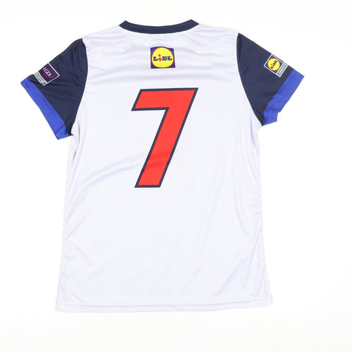 Masita Men's White Football Jersey T-Shirt Size 14 Athletic Fit