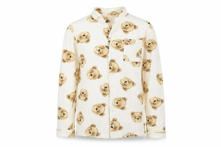 Marks and Spencer Girls Beige Teddy Bear Pyjama Set 13-14 Years Long Sleeve