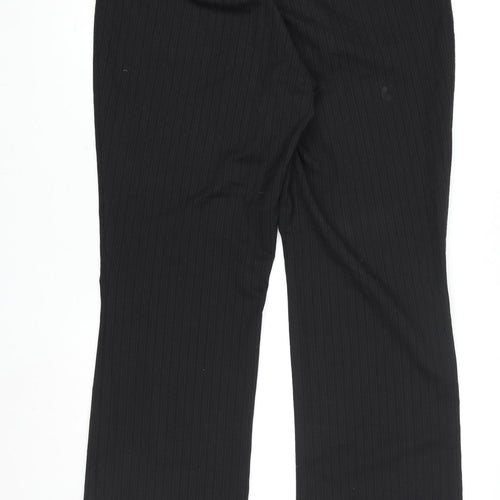 Next Men's Black Bootcut Wool Blend Formal Trousers 36S