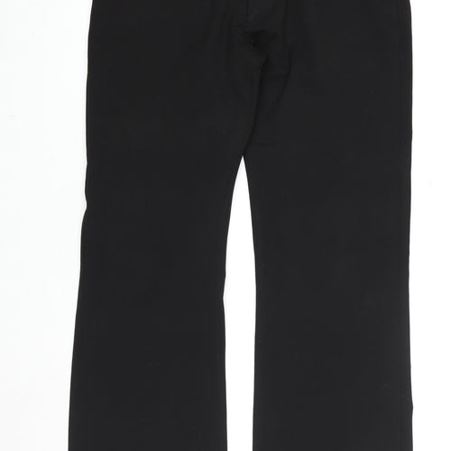 Mish Mash Mens Black Regular Fit Straight Leg Trousers Size 32