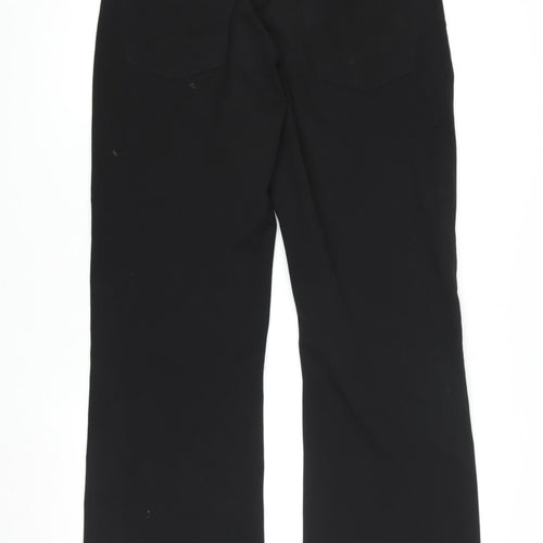 Mish Mash Mens Black Regular Fit Straight Leg Trousers Size 32