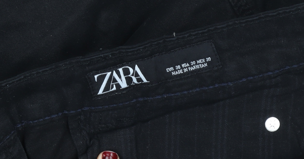 ZARA Men Black Slim Skinny Jeans Size 30 Dark Wash Denim