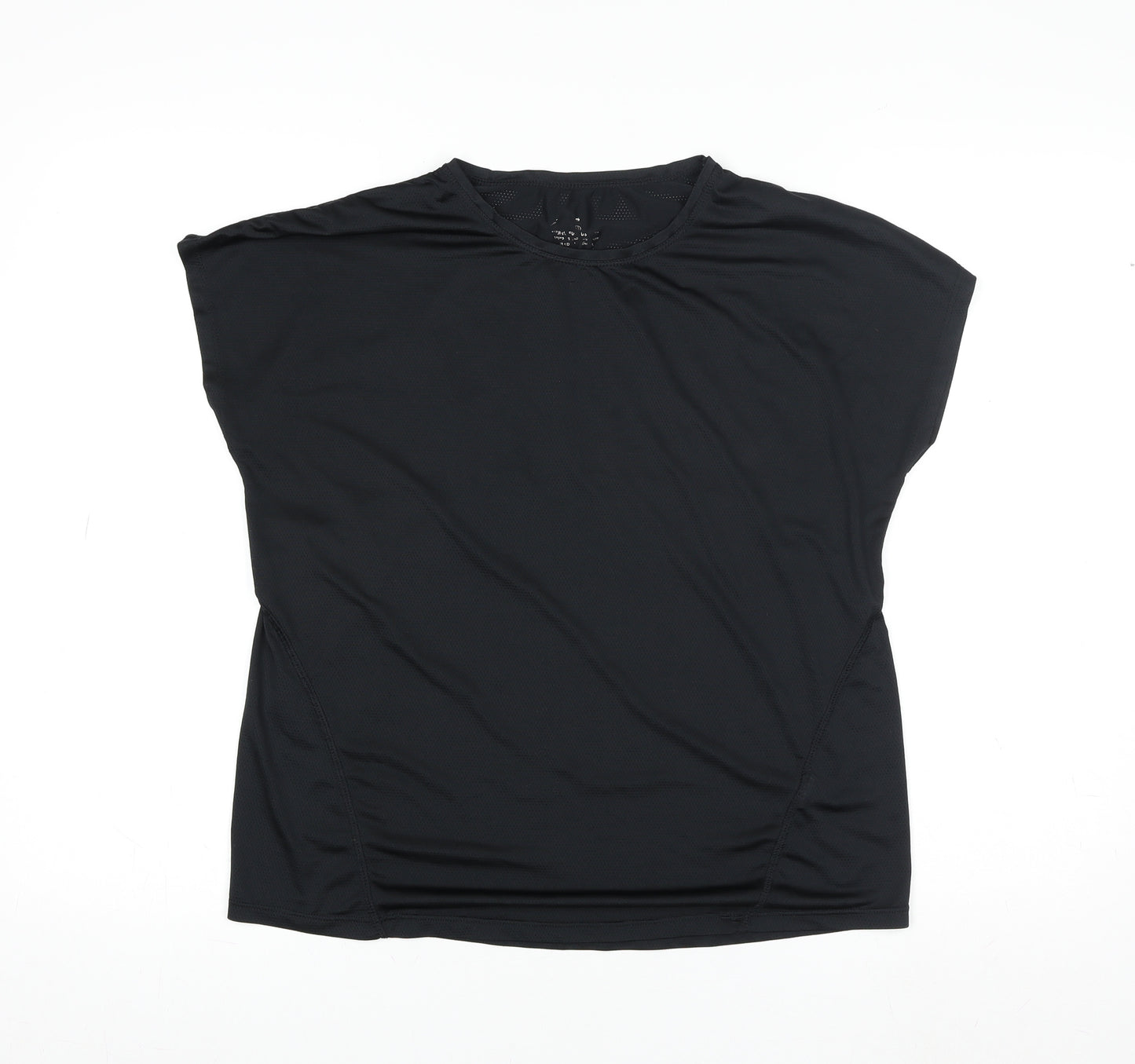 Workout Men’s Black Athletic Fit Gym T-Shirt Size S