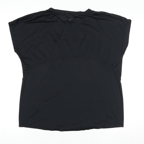 Workout Men’s Black Athletic Fit Gym T-Shirt Size S