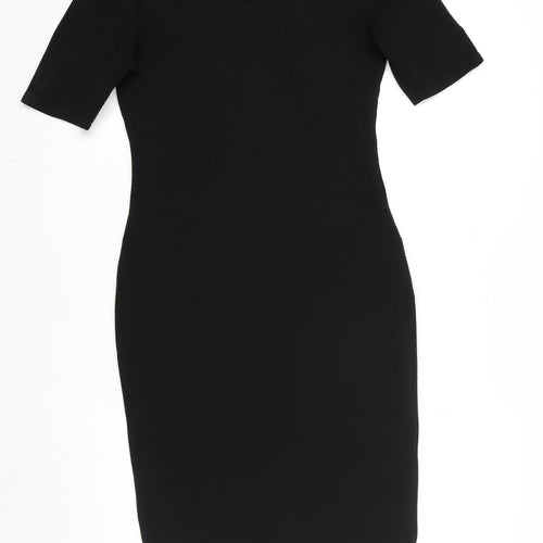 Dorothy Perkins Women’s Black Bodycon Knee Length Dress Size 8