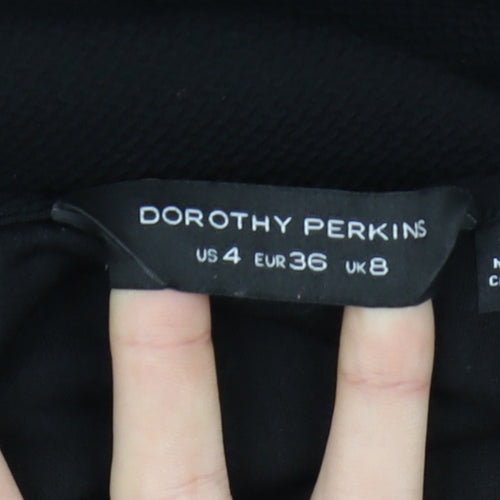 Dorothy Perkins Women’s Black Bodycon Knee Length Dress Size 8