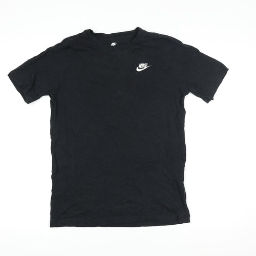 Nike Men Black XL Short Sleeve Cotton Crew Neck T-Shirt